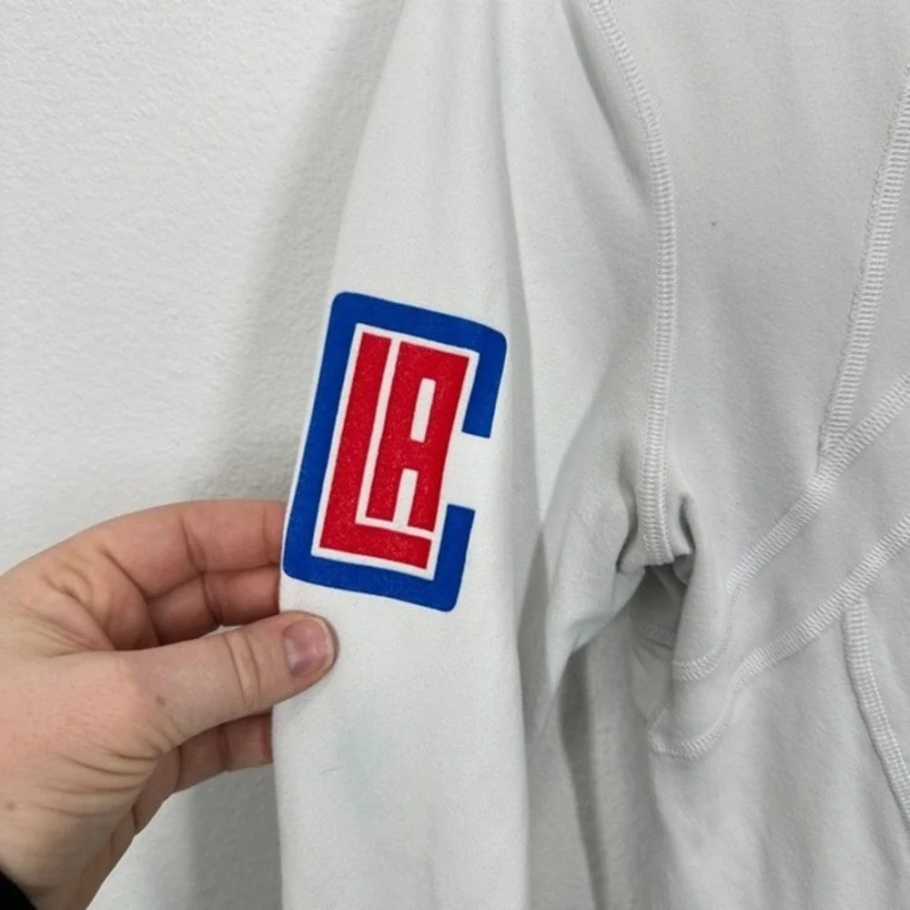 Lululemon LA Clippers Athletic Jacket Zip Up White Women's Size 8 Basketball NBA